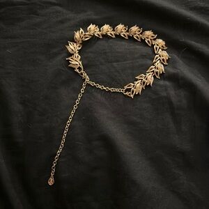 Gold Leaf Chain Bracelet